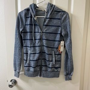 NWT Roxy Striped Hoodie